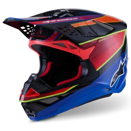 casco alpinestars Supertech M10 Era MIPS blue-red