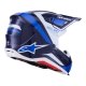 casco alpinestars S-M7 Rise azul-blanco