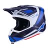 casco alpinestars S-M7 Rise azul-blanco