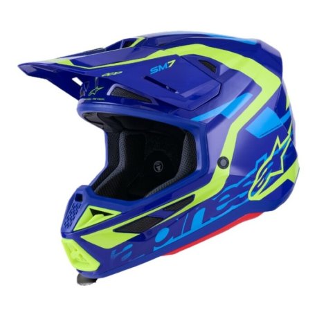 casco alpinestars sm7 deed azul