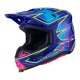casco alpinestars sm7 cast azul-rosa