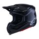 casco alpinestars S-M7 solid negro brillo