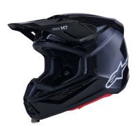 casco alpinestars S-M7 solid negro brillo