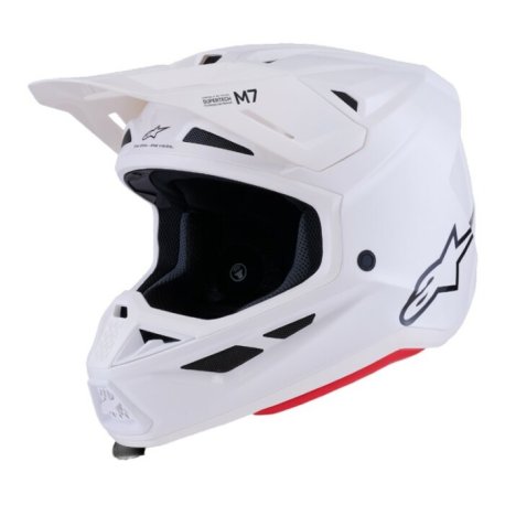 casco alpinestars S-M7 solid blanco