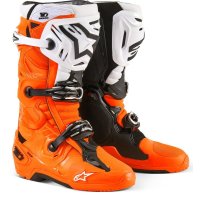 Botas TECH 10 ENDURO ORANGE FLUO/BLACK/WHITE