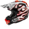 Casco ARAI MX-V EVO Flame White CONSULTANOS PROMOCIONES MEJOR PRECIO GARANTIZADO