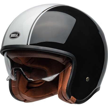 LIQUIDACION TOTAL Casco BELL TX501 - Rally Gloss Black/White talla M