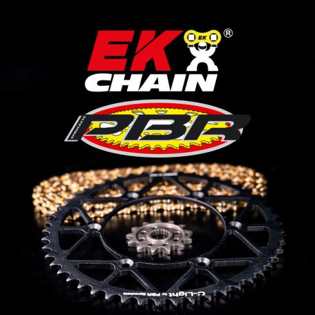 Bmw s 1000 rr Kit cadena EK/PBR 525ZVX3 Superreforzado 17/45-120 - corona Ergal Duro