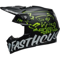 Liquidacion total Casco BELL Moto-9S Flex - Fasthouse MC Core Matte Black-Yellow