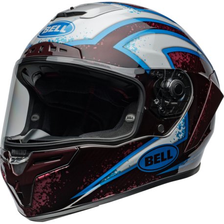 Liquidacion Casco BELL Race Star DLX Flex - Xenon Gloss Red/Silver talla M