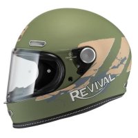 casco integral nzi revival footprint GREEN&GREY MATT