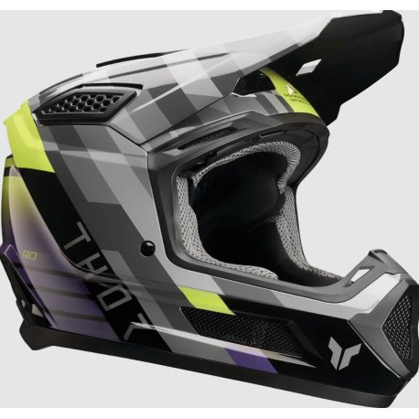 casco thor fleet camber gris-amarillo