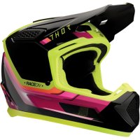 casco cross thor fleet defy amarillo-rosa