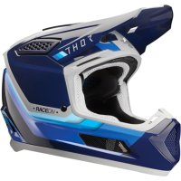 casco motocross thor fleet defy azul-gris