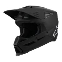 casco cross alpinestars solid negro mate