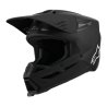 casco cross alpinestars solid negro mate
