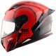 Casco integral axor spar negro-rojo