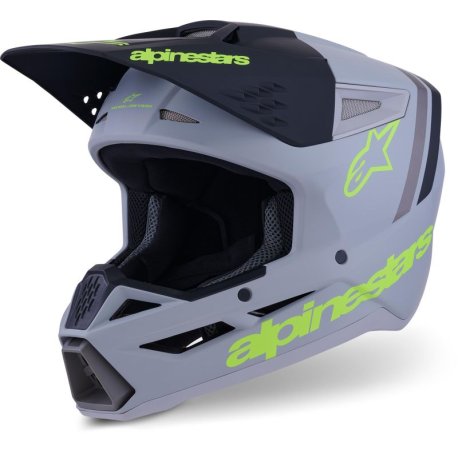 casco cross alpinestars SM3 Radium gris