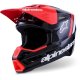 casco cross alpinestars SM3 Radium negro-rojo
