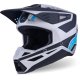 casco cross alpinestars sm3 heat negro-plata