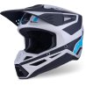 casco cross alpinestars sm3 heat negro-plata