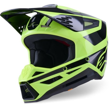 casco cross alpinestars sm3 heat amarillo