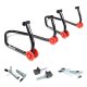 Kit completo caballetes paddock BIHR delantero y trasero + 3 soportes