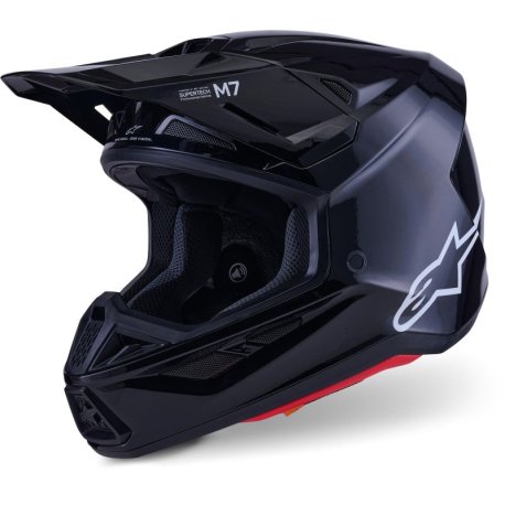 casco alpinestars sm7 negro brillo