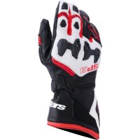 Guantes moto alpinestars sp-9 blanco-rojo