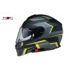 casco modular zir solaris negro-gris-amarillo