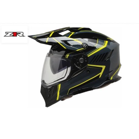 casco zir Range 2.0 Voyager negro-amarillo