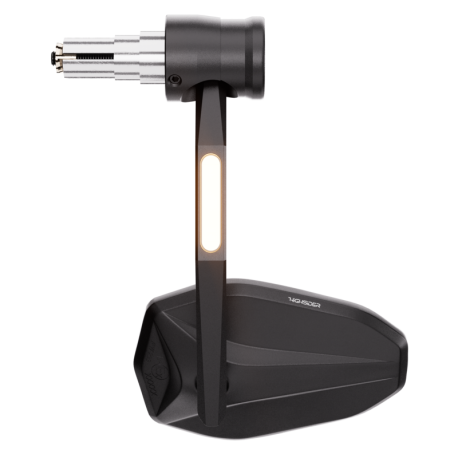 Retrovisor contrapeso de manillar HIGHSIDER pro Victory-Rim - con intermitentes LED - negro - 1 pieza