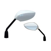 Juego de retrovisores universales V PARTS + adaptador para ref RT7 blancos