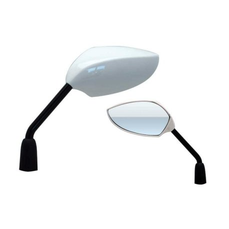 Juego de retrovisores universales V PARTS + adaptador para ref RT7 blancos