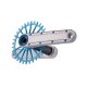 BIELAS GARBARUK ENDURO CRANKSET (165MM, SILVER, BLUE, 30MM)
