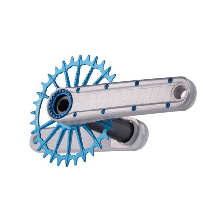 BIELAS GARBARUK ENDURO CRANKSET (165MM, SILVER, BLUE, 30MM)