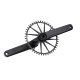BIELAS GARBARUK ROAD/GRAVEL CRANKSET (170MM, BLACK, BLACK)