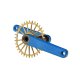 BIELAS GARBARUK XC CRANKSET (175MM, BIELA BLUE, CIERRE GOLD)