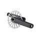 BIELAS GARBARUK XC CRANKSET (175MM, BIELA BLACK, CIERRE SILVER)