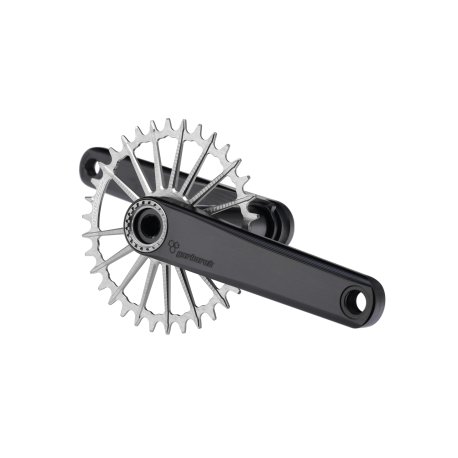 BIELAS GARBARUK XC CRANKSET (175MM, BIELA BLACK, CIERRE SILVER)