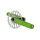 BIELAS GARBARUK XC CRANKSET (170MM, BIELA GREEN, CIERRE SILVER)