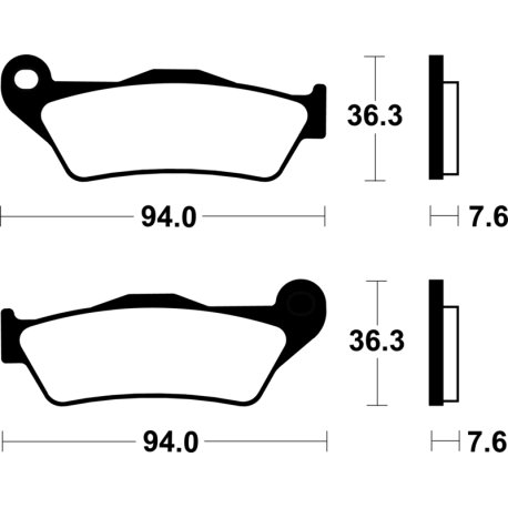 Pastillas de freno Tecnium Scooter orgánicas ME171