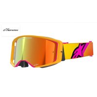 gafas alpinestars supertech corp rosa-amarillo lente rojo espejo