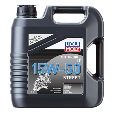 Aceite de motor LIQUI MOLY Advanced Full Synthetic 4T 15W-50 Street - Garrafa 4L