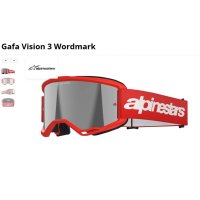 gafas alpinestars Vision 3 Wordmark red