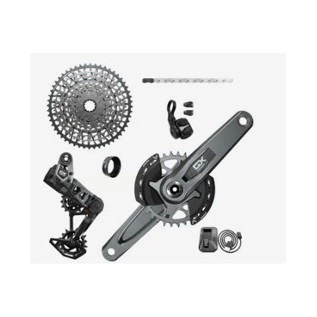Grupo sram eagle axs gx t-type q174 cl55 dub mtb wide 170 dark polar 32t