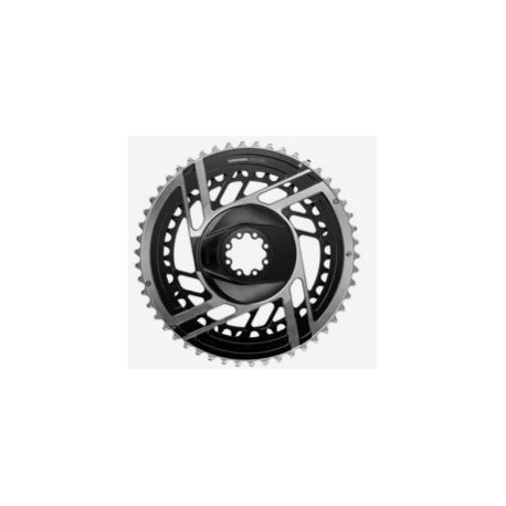 sram kit platos road red axs e1 2x12 50/37t dm black silver (sin torns)