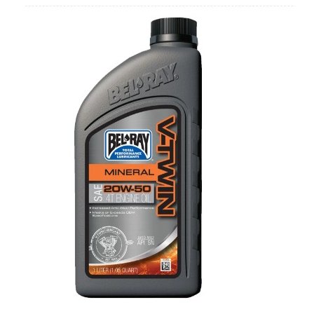 Aceite de motor bel-ray mineral 4 tiempos V-Twin 20W50 1 Litro