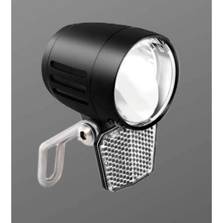 Luz delantera bicicleta LED 100lm para dinamo 6V + reflector