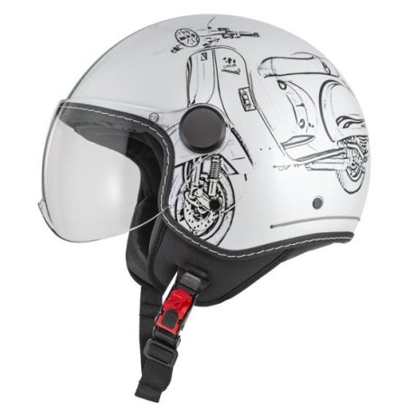 casco jet nzi art turia white